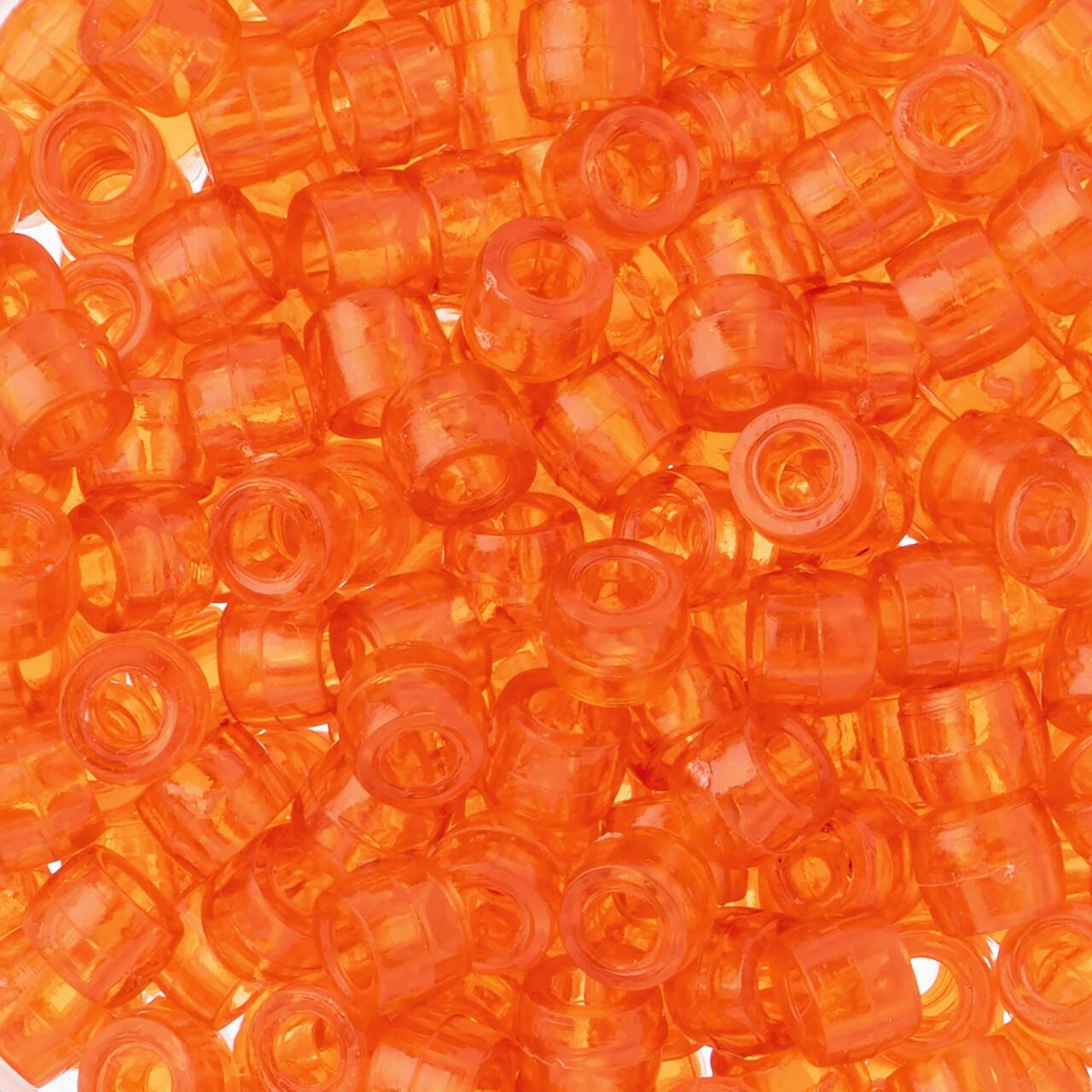 John Bead 6mm Transparent Mini Pony Beads, 1,000ct.